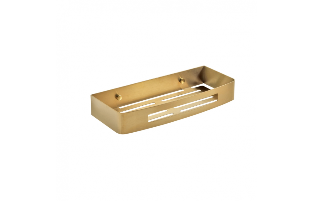 Origins Living Nerva Shower Basket - Brushed Brass 2417-88