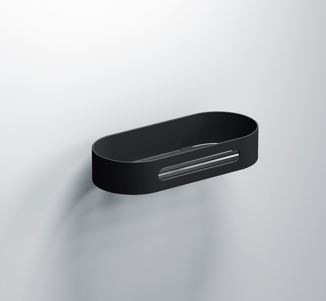 Modern Style Shower Baskets 176496 Origins Living S5 Fahrenheit Basket 215 - Black 176496