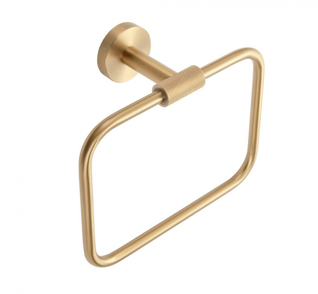 Towel Rings TRN-114020-BB Origins Living Turner Towel Ring - Brushed Brass TRN-114020-BB