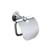 Origins Living Genoa Toilet Roll Holder with Flap - Chrome 107698