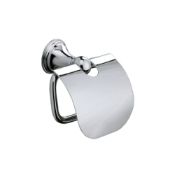 Origins Living Genoa Toilet Roll Holder with Flap - Chrome 107698