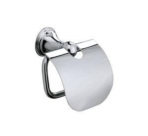 Toilet Roll Holders with Flap 107698 Origins Living Genoa Toilet Roll Holder with Flap - Chrome 107698