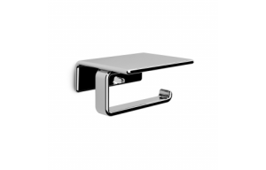 Origins Living Il Giglio Toilet Roll Holder with Shelf - Chrome A925-13