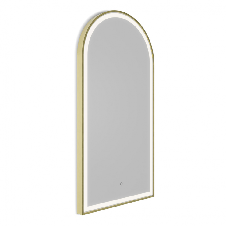 Origins Living Lomax Light Arch Mirror 40 Brushed Brass - 40x80cm LML-01R048-BB Illuminated Bathroom Mirror