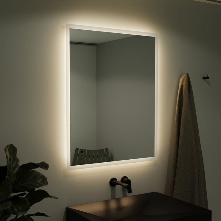 Origins Living Edison Rectangular Mirror 100 - 100x80cm EDS-011108-00 Illuminated Bathroom Mirror