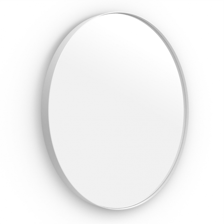 Origins Living City Round Mirror 60cm White B375653