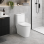 Cilantro Rimless Close Coupled Fully Shrouded Comfort Height WC & Soft Close Seat