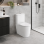 Cilantro Rimless Close Coupled Fully Shrouded WC & Soft Close Seat