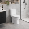 Tuscany Close Coupled Open Back WC & Soft Close Seat Tuscany Close Coupled Open Back WC & Soft Close Seat