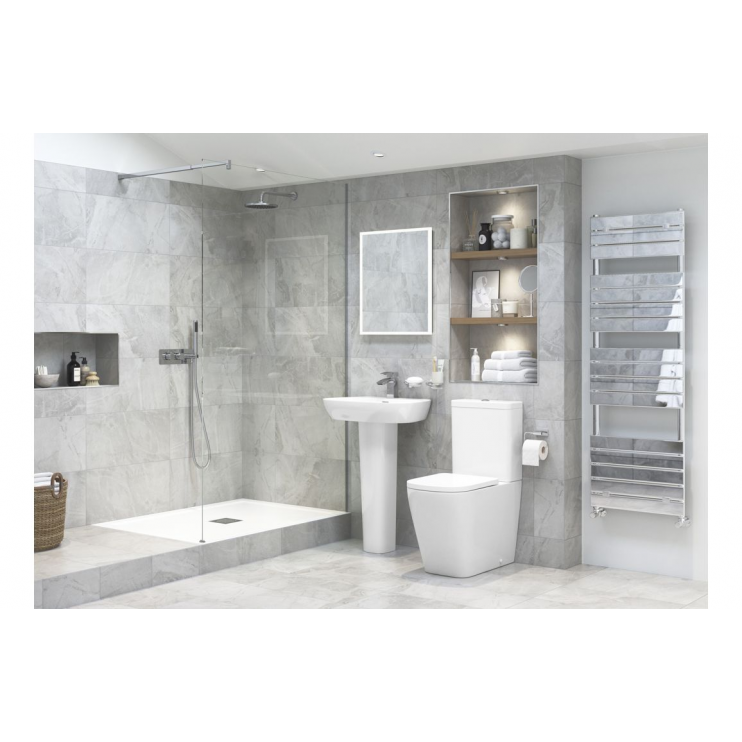 Tilia Rimless Close Coupled Fully Shrouded Short Projection WC & Soft Close Seat