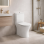 Sandro Rimless Close Coupled Open Back WC & Soft Close Seat