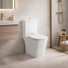 Tilia Rimless Close Coupled Open Back Short Projection WC & Soft Close Seat