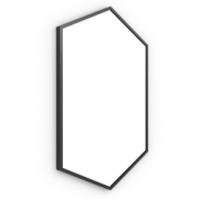 Origins Living Docklands Octagon Mirror 60cm Black DKL-00T060-BK