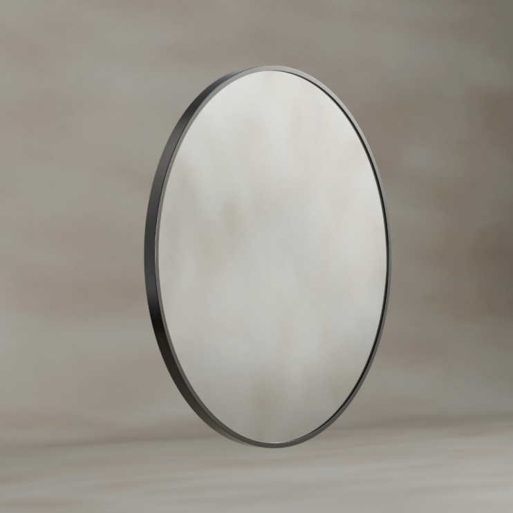 Origins Living Docklands Round Mirror 60cm Gunmetal DKL-00D060-GM