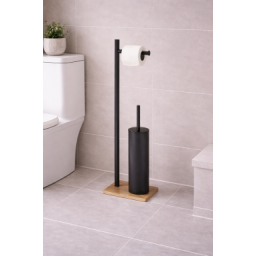 Origins Living Trilly Bathroom Butler - Black/Bamboo TR32-41