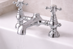 Traditional Bathroom Tap in Chrome and Gold