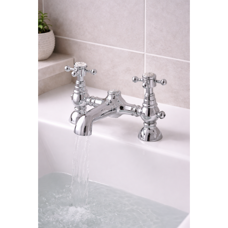 Abode Sentiment Bath Filler - Chrome Abode Sentiment Bath Filler - Chrome