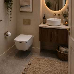 Cilantro Rimless Wall Hung WC & Soft Close Seat