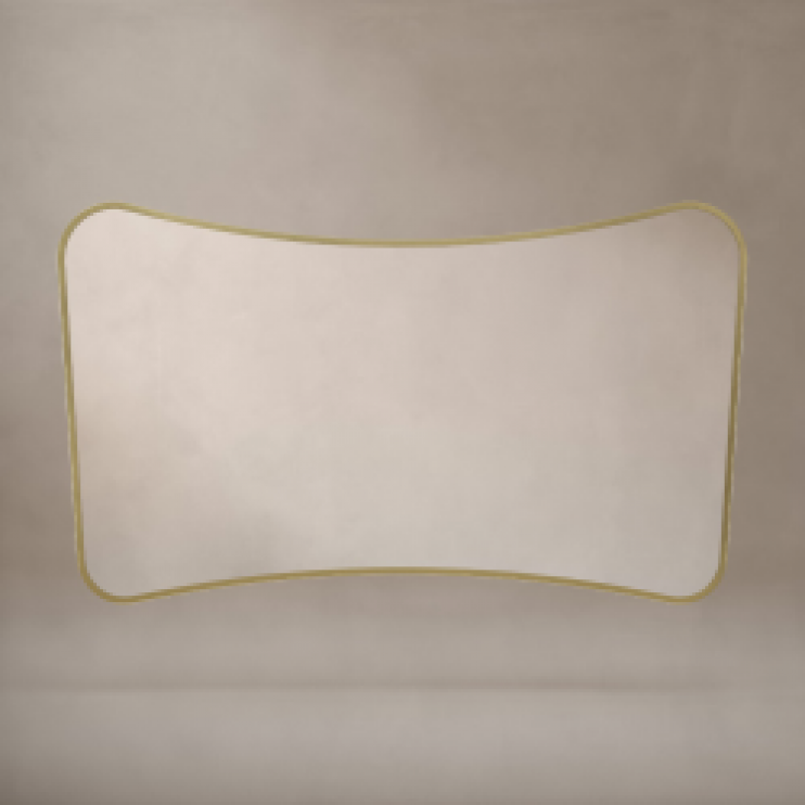 Origins Living Delphine Mirror 120 Brushed Brass - 120x70cm DEL-001127-BB