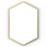 Origins Living Docklands Octagon Mirror 60cm Brushed Brass DKL-00T060-BB
