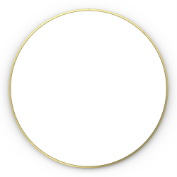 Origins Living Docklands Round Mirror 80cm Brushed Brass B375660