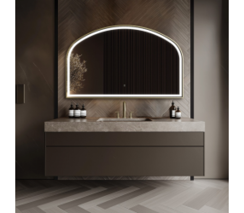 Origins Living Lomax Light Overmantle Arch 120 Brushed Brass - 120x75cm LML-01R127-BB Illuminated Bathroom Mirror Origins Living Lomax Light Overmantle Arch 120 Brushed Brass - 120x75cm LML-01R127-BB Illuminated Bathroom Mirror