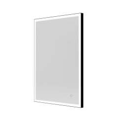 Origins Living Tate Light Rectangular Mirror 60 Black - 60x80cm B008202