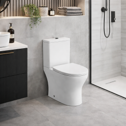 Sandro Rimless Close Coupled Fully Shrouded WC & Soft Close Seat