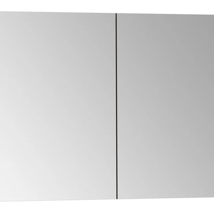 VitrA 1020x695mm Mirrored Cabinet - Brushed Chrome
