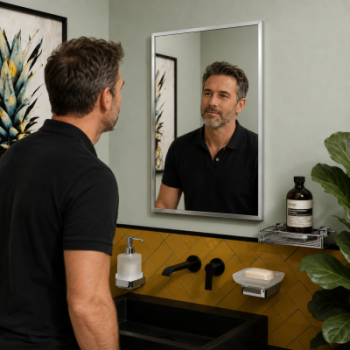 Origins Living Belvoir Rectangular Mirror 46 - 40x60cm B006710 Bathroom Accessory