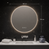 Origins Living Claris Round Mirror 100cm CLR-01D100-03