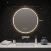 Origins Living Claris Round Mirror 80cm CLR-01D080-03
