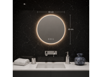 Origins Living Claris Round Mirror 60cm CLR-01D060-03