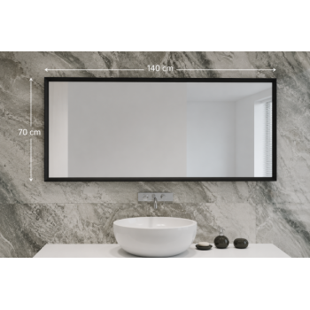 Origins Living Brooklyn Mirror 140 Brushed Bronze - 140x70cm B008165 Bathroom Accessory