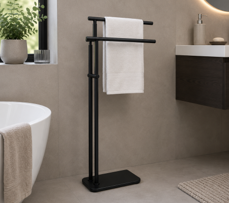 Origins Living Florida Towel Stand - Black 7331-14 Bathroom Accessory