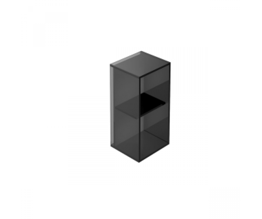 Pier Glass 2 Box Shelf Rectangular - Black
