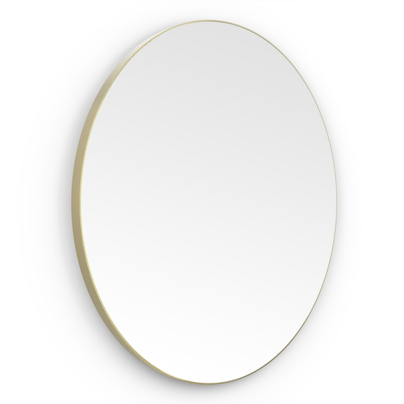 Origins Living Oslo Round Mirror 100cm Brushed Brass