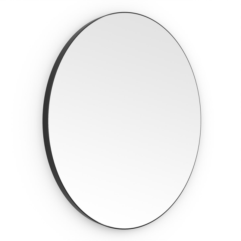 Origins Living Oslo Round Mirror 100cm Black