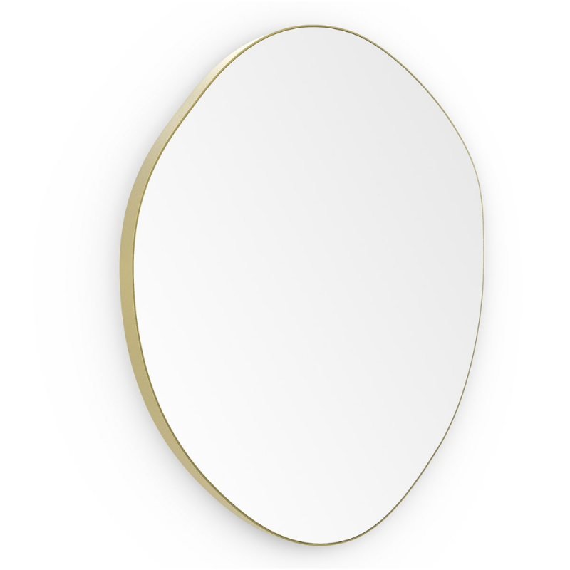 Origins Living Oslo Organic Mirror 60cm Brushed Brass