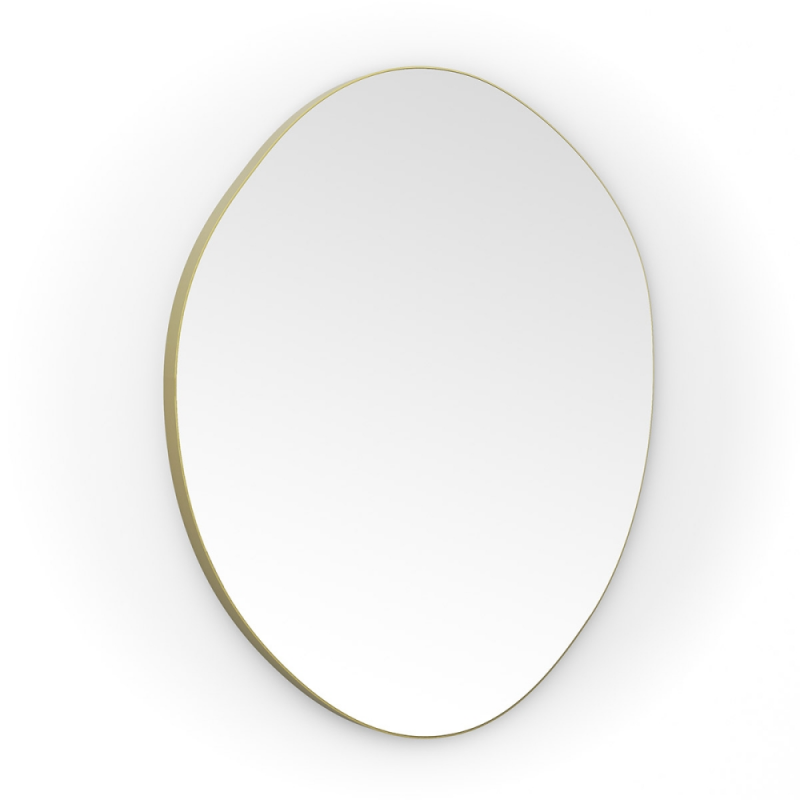 Origins Living Oslo Organic Mirror 80cm Brushed Brass