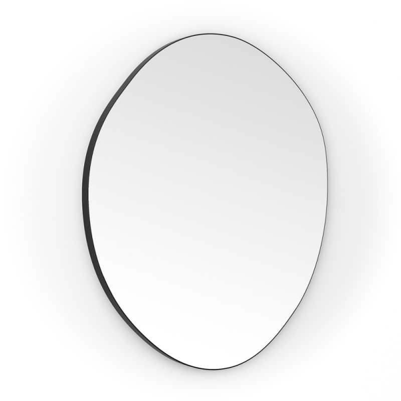 Origins Living Oslo Organic Mirror 80cm Black
