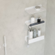 Ebzone ! Quick Deep Shower Shelf - White