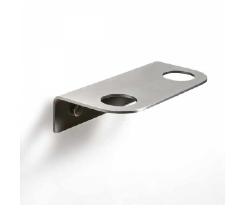 Bottle Holder 2 hole - Brushed Stainless Steel