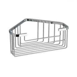 Origins Living Gedy Deep Corner Basket - Chrome