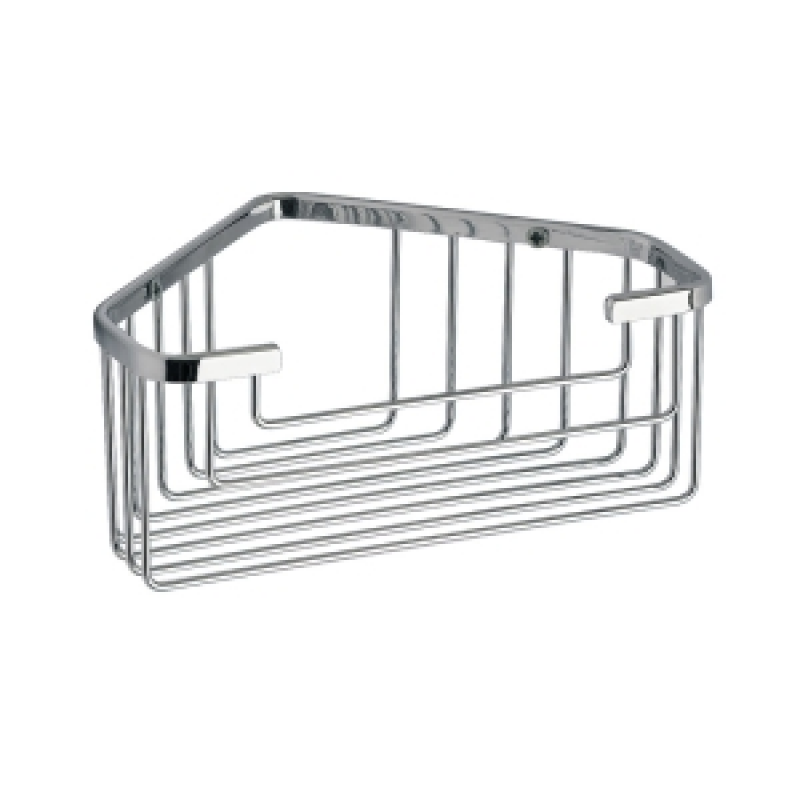 Origins Living Gedy Deep Corner Basket - Chrome