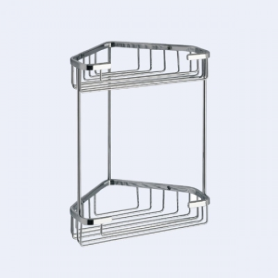Ebzone ! Origins Living Gedy Double Corner Basket - Chrome