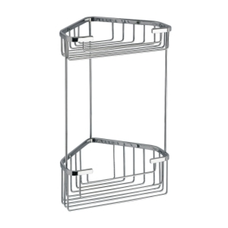 Origins Living Gedy Double Corner Deep Basket - Chrome