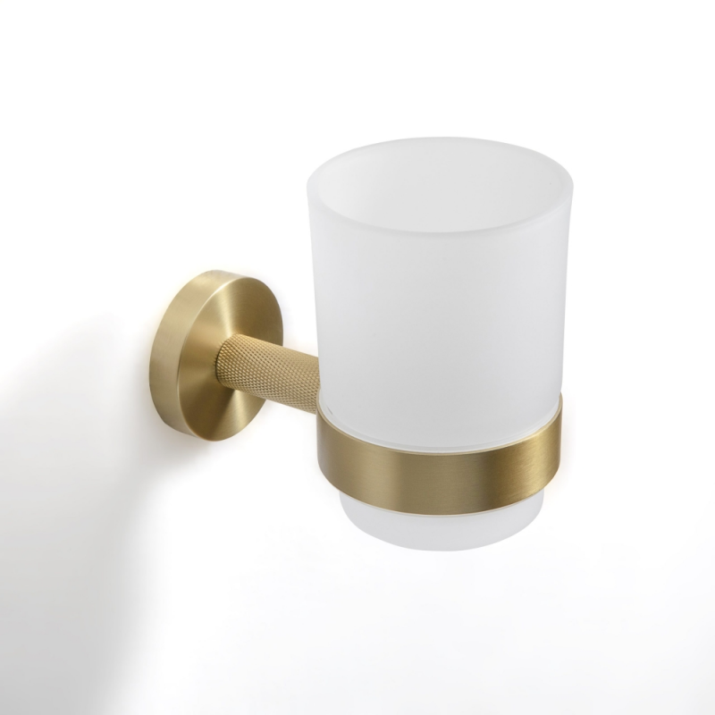Origins Living Turner Tumbler Holder - Brushed Brass