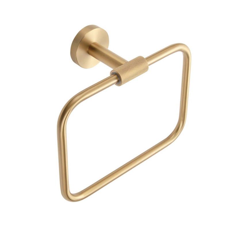 Origins Living Turner Towel Ring - Brushed Brass