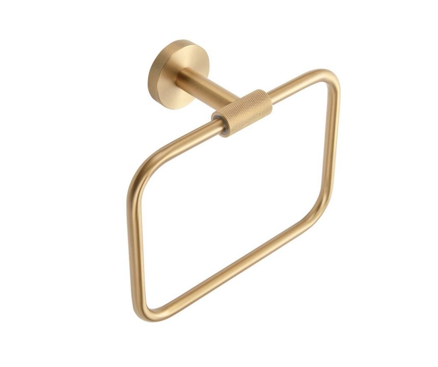 Origins Living Turner Towel Ring - Brushed Brass